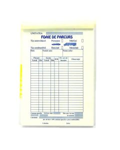 Foi parcurs A5 albastre persoane-marfa