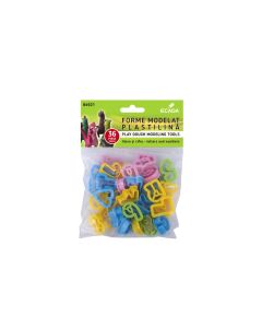 Forme modelat plastilina Litere si cifre set 36 ECADA