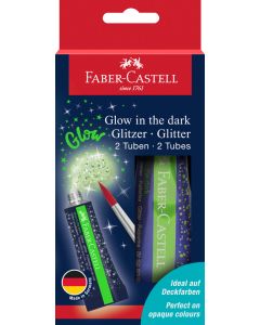 Glitter glow in the dark set 2x12 ml FABER-CASTELL