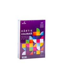 Hartie colorata A4 75 g/mp 500 coli 10 culori ECADA