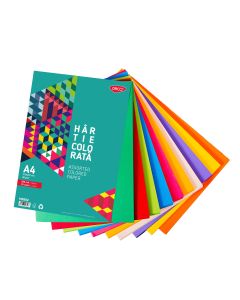 Hartie colorata A4 80 g/mp 500 coli 10 culori DACO