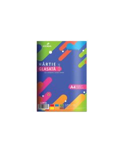 Hartie glasata autocolanta 6 file/set ECADA