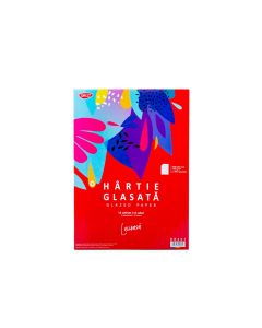Hartie glasata lucioasa 24x34 cm 12 culori DACO