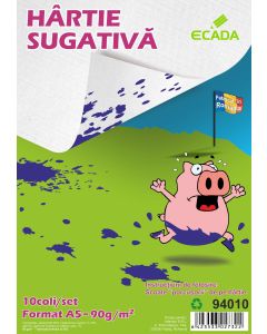 Hartie sugativa A5 90 g/mp 10 coli/set ECADA