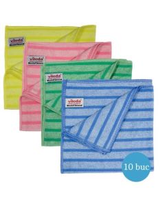Lavete microfibra tesuta 40x40 cm, VILEDA, 10buc/set - 1