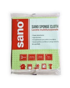Lavete umede, Sponge Cloth, SANO, 3buc/set