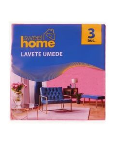 Lavete umede, SWEET HOME, 3buc/set - 1