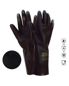 Manusi Rhino Safety antichimice Black Defender