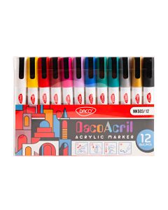 Marker acrilic set 12 DACO