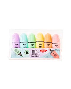 Marker evidentiator mini Pastel set 6 DACO