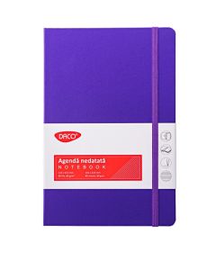 Agenda notebook A5, 80 file, mov, DACO