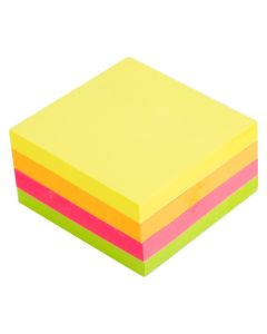 Notite adezive 75x75 4 culori, neon, 400 file, Shine A