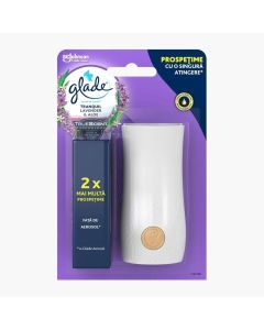 Odorizant baie microspray, cu aparat, Tranquil Lavander & Aloe, GLADE, 10ml