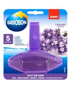 Odorizant solid pentru vasul toaletei, Lavender, SANO Bon Purple, 55gr