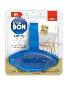 Odorizant solid pentru vasul toaletei, Luxury Hotel, SANO Bon Blue, 55gr