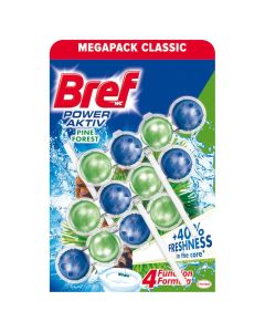 Odorizant WC Power Aktiv, Pine, BREF, 3x50gr
