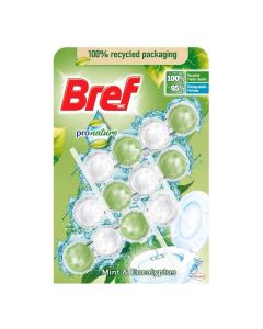 Odorizant WC Pro Nature, Menta si Eucalipt, BREF 3x50gr