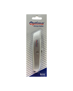 Cutter Optima Basic, lama trapezoidala SK5, aluminiu