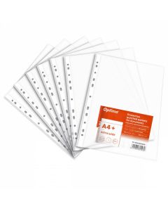 Folie protectie pentru documente A4, 60 microni, 100/set, Optima Extra Wide - cristal
