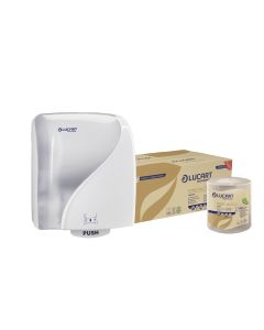 Pachet dispenser autocut + consumabil Lucart