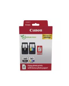 Pachet cartuse cerneala CANON PG-560 CL-561 pentru PIXMA TS5253 TS5350 TS5351 TS5352 Negru + Multicolor