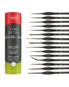Pensule set 14+1 pentru miniatura si detaliu DACO