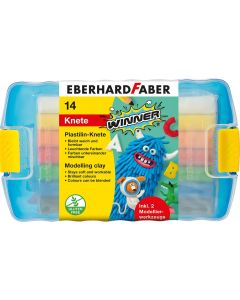 Plastilina 10 culori cutie plastic EBERHARD FABER