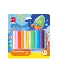 Plastilina 12 culori 160g DELI