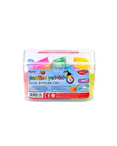 Plastilina 12 culori pastelate DACO