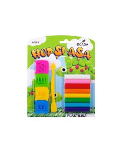 Plastilina 8x12.5 g + forme modelaj ECADA