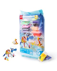 Plastilina soft clay 24 culori 144g DELI