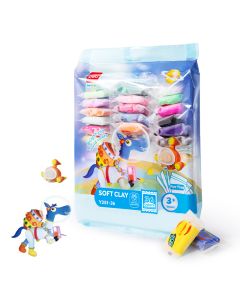 Plastilina soft clay 36 culori 216g DELI