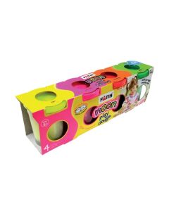 Plastilina usoara Neon 4x130 g FATIH