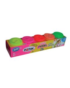 Plastilina usoara Neon 5x50g FATIH