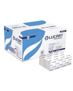 Prosoape pliate z albe, 2 straturi, 200 foi, Strong Z20, LUCART, 15set/bax