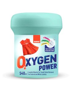 Pudra indepartare pete, rufe albe sau color, Oxygen Power, SANO, 540gr