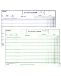 Registru de casa autocopiativ, model nou, color