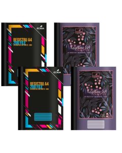 Registru A4 cartonat 200F linii ECADA