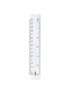 Rigla 15cm transparenta DELI