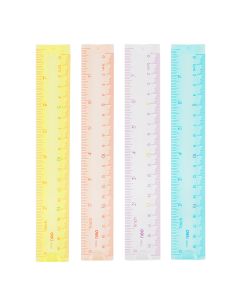 Rigla 20cm multiColora flexibila DELI