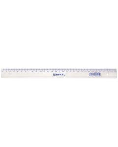 Rigla din plastic transparent, 30cm, DONAU