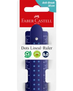 Rigla 30cm Dots FABER-CASTELL