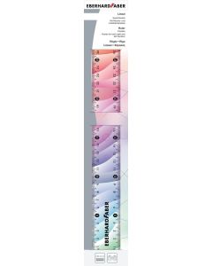 Rigla 30cm flexibila rainbow EBERHARD FABER