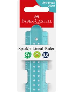 Rigla 30cm Sparkle FABER-CASTELL