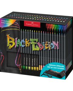 Rollup 72 creioane Colorate Black edition FABER-CASTELL
