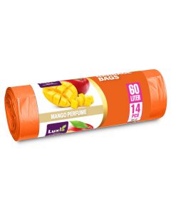 Saci menajeri Mango 60l cu urechi HDLD, LUXIA, 14buc/rola - 1