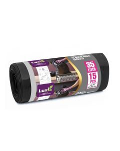Saci menajeri ultrarezistenti 35l LDPE, SWEET HOME, 15buc/rola - 1