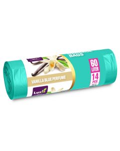 Saci menajeri Vanilla Blue 60l cu urechi HDLD, LUXIA, 14buc/rola - 1