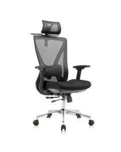 Scaun ergonomic Lukas-H baza CR negru