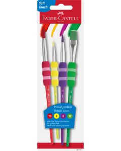 Set 4 pensule soft touch FABER-CASTELL